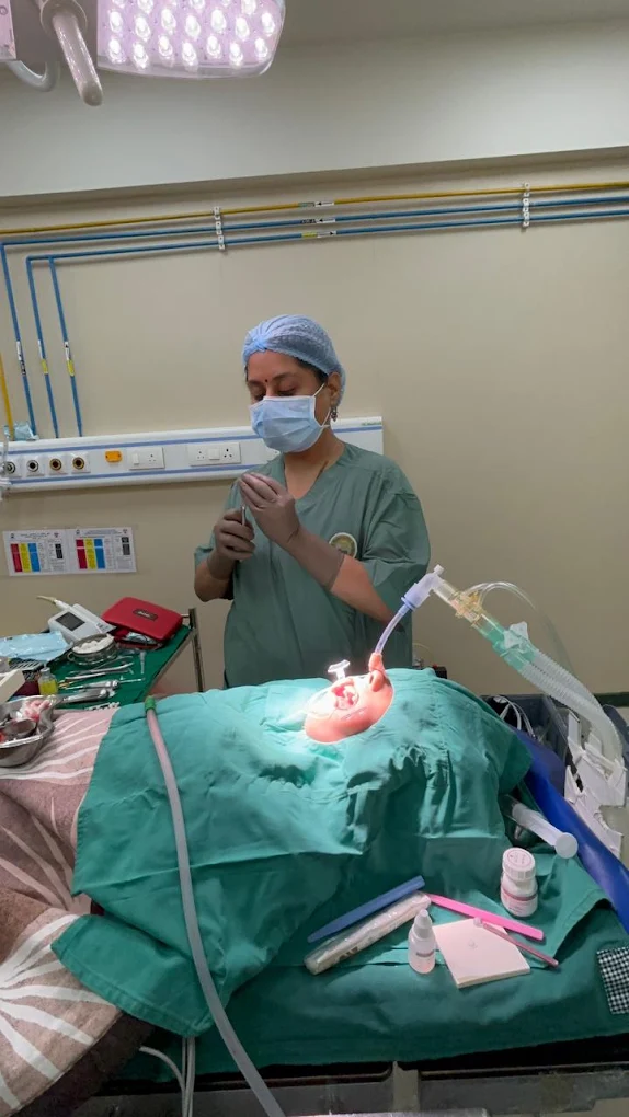 Smiling child at the clinic